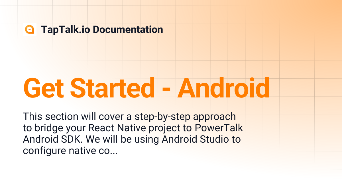 Get Started - Android | TapTalk.io Documentation